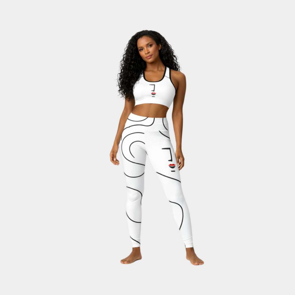 Legging de sport Blanc coco