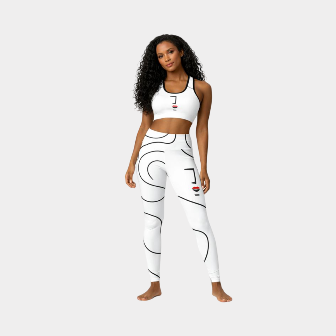Legging de sport Blanc coco